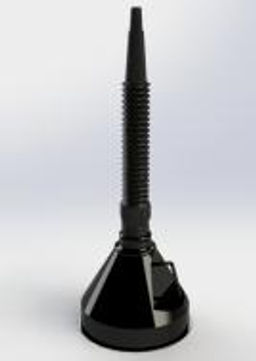 Цена за 2 шт. Воронка ГСМ с непроливайкой 135мм черная