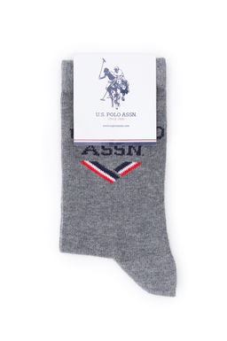 Носки серого меланжа для мальчика Неожиданная скидка в корзине - U.s. polo assn фото 4