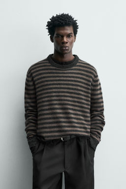 STRIPED WOOL - YAK JUMPER - Zara фото 9