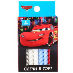 Набор свечей для торта С Днем Рождения, 8 штук, Тачки - Disney фото 3