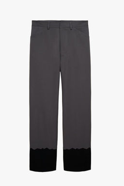 CONTRAST HEM TROUSERS X STEFANO PILATI