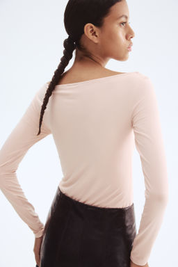Top con escote barco - H&m фото 6