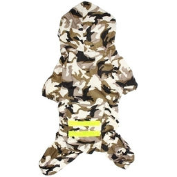 Дождевик для крупных пород собак "KOMFORT", принт хаки, р 4XL