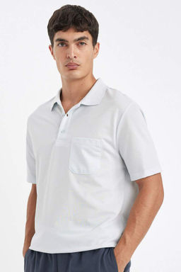 Regular Fit Basic Duz K?sa Kollu Pike Polo Tisort - Defacto фото 9