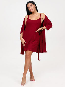 85-ХС ЖЕНСКИЙ КОМПЛЕКТ ДВОЙКА (Бордо) - А-дина фото 3