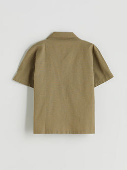 Keten Kar???ml? Erkek ?ocuk G?mlek