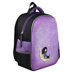 Ранец школьный арт.59304/ 14 ДЕВОЧКА НА ЛУНЕ (27,5x37,5x14,5 см, полиэстер, ЭВА панель, сублимационн