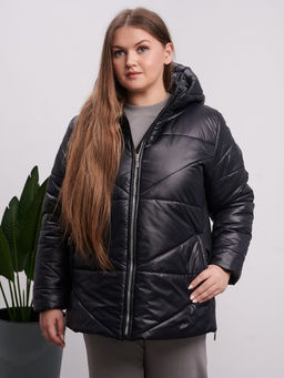 Куртка демисезонная Амелия черный - Yollochka фото 4