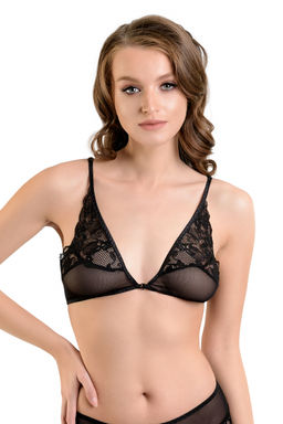 Бралетт Erolanta Odette с застежкой спереди, черный (50-52)  фото 3