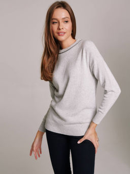 CONTE Туника из пряжи с вискозой, мериносовой шерстью и кашемиром LDK 114 light grey - Conte elegant фото 3