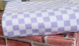 Одеяло байковое клетка сиреневая - Гобеленглавснаб фото 3