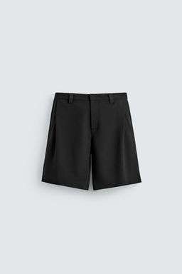 BERMUDA RELAXED FIT PLIEGUES LATERALES / Negro - Zara фото 6