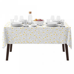 "Ароматный жасмин-К" Скатерть 220х145см, длина стола до 180см, на 8-10 персон, хлопок "Премиум" 186г/м2, "Домашняя мода" (Россия)