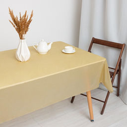 Скатерть для дачи «Хозяюшка», коричневая, 137×274 см