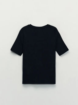 Базовая футболка в рубчик / Zarina  фото 9