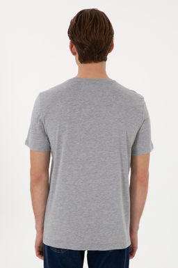 Erkek Regular Fit Bisiklet Yaka Gri Basic Ti__rt Sepette S_rpriz _ndirim - U.s. polo assn фото 5