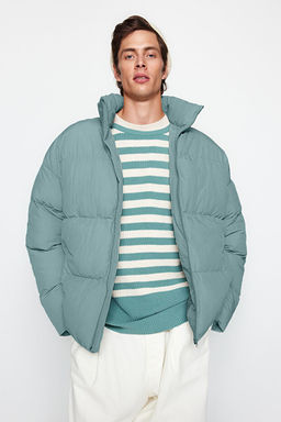 Mint Unisex Oversize Fit Dik Yaka Suya ve R_zgara Dayan_kl_ _i_me K__l_k Mont TMNAW24MO00003