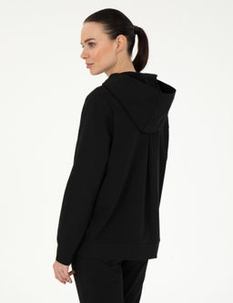 Siyah Oversize Kap__onlu Sweatshirt - Pierre cardin фото 5