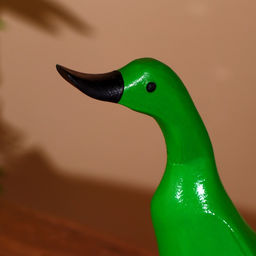 Сувенир «Утка зелёная», 27 см, дерево