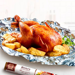 Фольга алюминиевая 14 мкм (прочная), 29см*10м арт. 17823 MARMITON