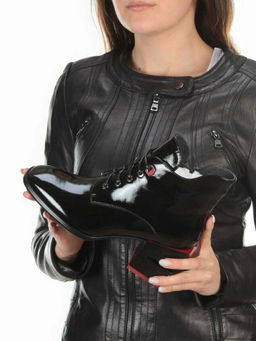 01-C1C3694-21B100M BLACK Ботинки демисезонные женские (натуральная кожа, байка) - Фабричный китай фото 19