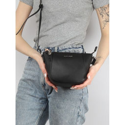 Сумка женская искусственная кожа DJ-CM 6922-BLACK, 1отд, плечевой ремень, черный SALE 259731 - Adelia фото 5