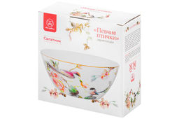 Салатник 1 л 17*17*7,5 см Певчие птички NEW BONE CHINA, фарфор - Elan gallery фото 4
