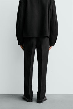 PANTAL?N CHINO 100% LANA ORIGINS / Negro - Zara фото 3