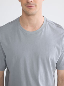 Bisiklet Yaka Penye Erkek Ti??rt