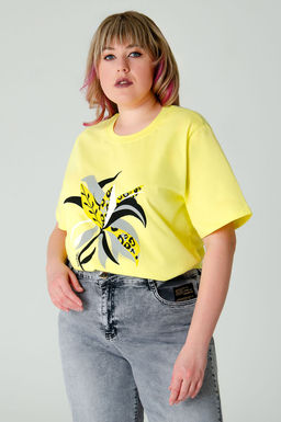 Арт. 3-1150 Футболка женская 50-58 (5 шт) Цвет:желтый