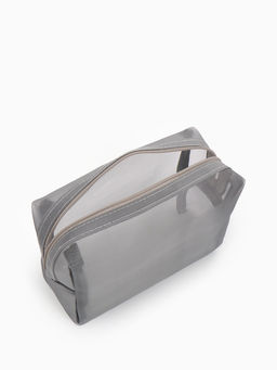 Косметичка дор Сетка 18*7,5*10, отд на молнии, серый