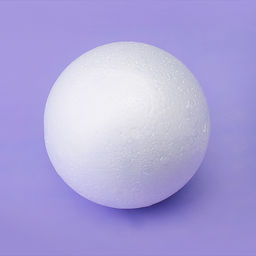 Заготовка для декорирования "Шар" из пенополистирола, d=100 мм, в пластиковом пакете с подвесом