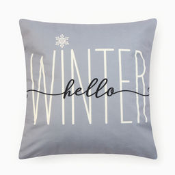 Набор декоративных новогодних наволочек «Этель. Hello, winter» 40×40 см, 4 штуки, велюр