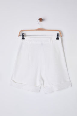 TRENDYOLMILLA Beyaz Pacas? K?v?rmal? Dokuma Sort TWOSS21SR0146  фото 9