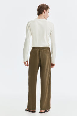 Pantal?n en mezcla de lino Relaxed Fit - H&m фото 13