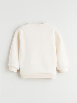 ?i?ek Bask?l? K?z ?ocuk Sweatshirt