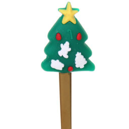 Набор для десерта "Дед Мороз и Ёлка" 4предмета (2ложки+2вилки) в подарочной коробке,золото