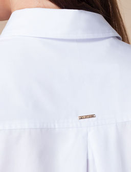 VILATTE / Блузка over-size из гладкого поплина из хлопка с ПЭ  фото 3