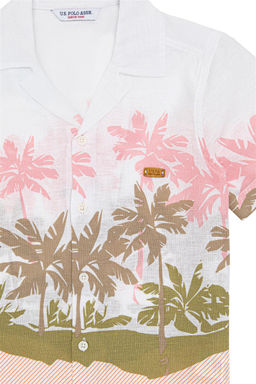 U. S. Polo Assn Рубашка лососевого цвета с коротким рукавом для мальчика - U.s. polo assn фото 5