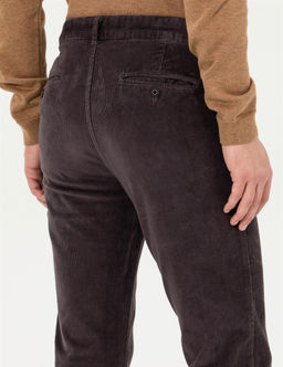 Koyu Gri Slim Fit Kanvas Pantolon - Pierre cardin фото 7