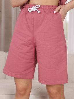 Шорты - бермуды из футера 2х-нитки Сухая роза (М-807) - Лиза фото 7