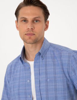 Mavi Regular Fit Kareli K_sa Kollu G_mlek - Pierre cardin фото 2