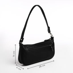 Сумка женская TEXTURA, багет, маленький размер, цвет чёрный  фото 2