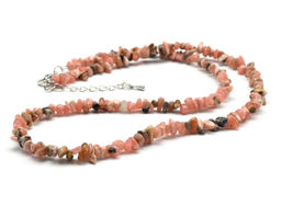 Бусы из родохрозита крошка, 46см