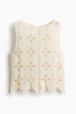 Top efecto crochet