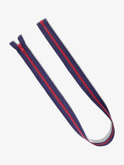 Цена за 10 шт. Молния «Трактор», №5, разъёмная, замок автомат, 80 см, синяя, красная