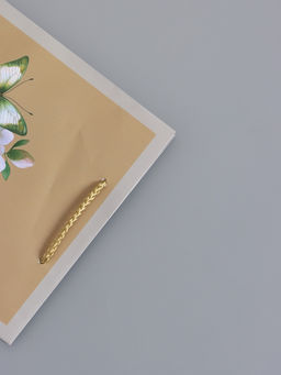 Пакет подарочный ламинированный «Белая гортензия», серо - бежевый, 18×22.3×10 см