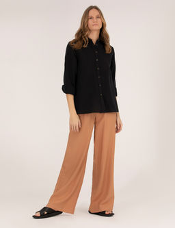 Kahverengi Loose Fit Pantolon