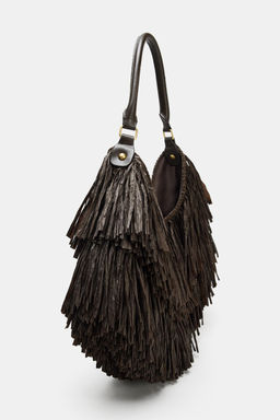 FRINGED TOTE BAG - Zara фото 10