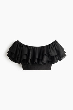 Top off-the-shoulder con volantes